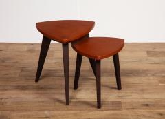 Set of Leather Wrapped Side Tables - 1658009