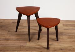 Set of Leather Wrapped Side Tables - 1658010