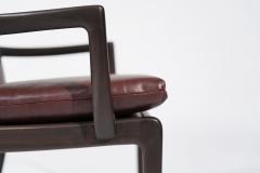 Set of Lounge Chairs by Ole Wanscher in Sangria Leather Denmark C 1960s - 3490533
