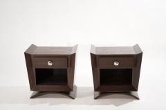 Set of Mahogany Bedside Tables by Brown Saltman C 1950s - 2649923