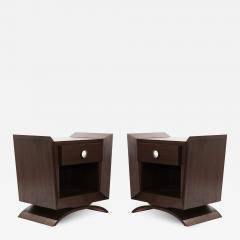 Set of Mahogany Bedside Tables by Brown Saltman C 1950s - 2652289