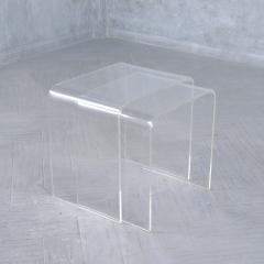 Set of Mid Century Modern Lucite Nesting Tables - 3203853