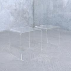 Set of Mid Century Modern Lucite Nesting Tables - 3203855