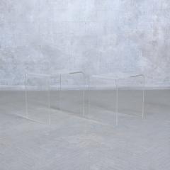 Set of Mid Century Modern Lucite Nesting Tables - 3203856