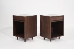 Set of Minimalist Walnut End Tables C 1950s - 3111426