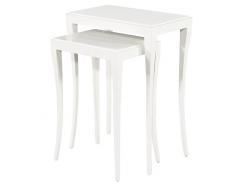 Set of Modern White Nesting Tables - 2536357