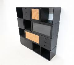 Set of Modular Black Wooden Cubes by Derk Jan de Vries - 3048941