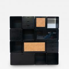 Set of Modular Black Wooden Cubes by Derk Jan de Vries - 3051182