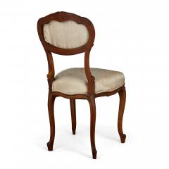 Set of R gence style mahogany armchairs and side chairs - 2255365