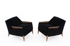 Set of Sculptural Italian Reading Lounges in Mohair 1950s - 2017439