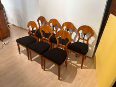 Set of Seven Biedermeier Chairs Cherry Veneer South Germany circa 1890 - 2712002