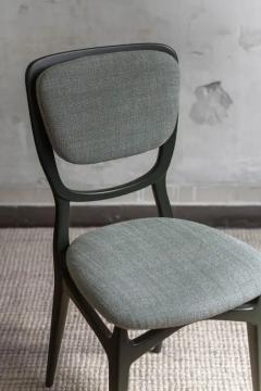 Set of Seven Chairs with Lacquered Wood Frame Upholstered in Dedar Fabric - 4117743