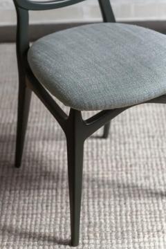 Set of Seven Chairs with Lacquered Wood Frame Upholstered in Dedar Fabric - 4117744