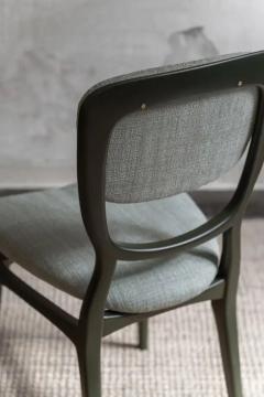 Set of Seven Chairs with Lacquered Wood Frame Upholstered in Dedar Fabric - 4117745