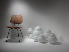 Set of Seven Daruma Glass Table Lamps by Sergio Asti for Candle - 4726210