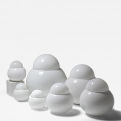 Set of Seven Daruma Glass Table Lamps by Sergio Asti for Candle - 4730657