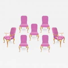 Set of Seven George I Style Giltwood Dining Chairs - 3756603