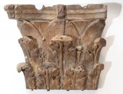 Set of Seven Hand Carved Antique 18th Century Capitals - 3525245