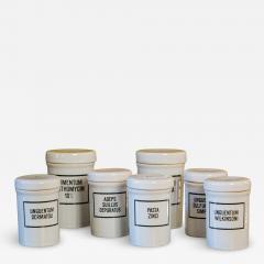 Set of Seven Ironstone Pharmacy Jars - 2266708