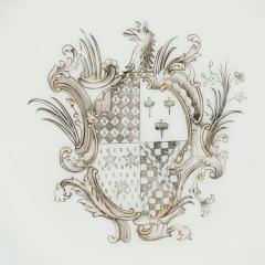 Set of Six 1 Armorial Plates Made in China for England circa 1750 - 3076833