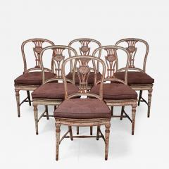 Set of Six 19th c Gustavian Dining Chairs - 4441865
