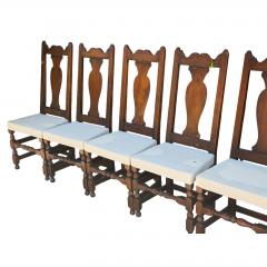 Set of Six Antique American Primitive Dining Side Chairs - 4606934