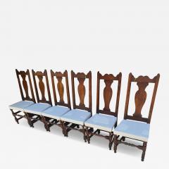 Set of Six Antique American Primitive Dining Side Chairs - 4607044