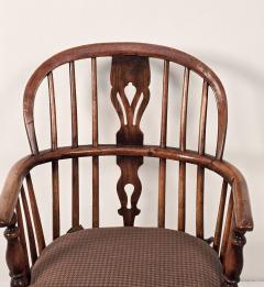Set of Six Antique English Oak Windsor Armchairs 19th century - 4188687