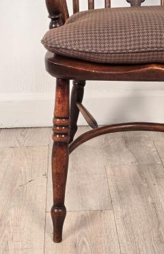 Set of Six Antique English Oak Windsor Armchairs 19th century - 4188689