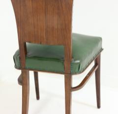 Set of Six Art Deco Dining Chairs 1930 Italy - 3568348