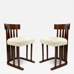 Set of Six Austrian Secessionist Mahogany Side Chairs - 1483529