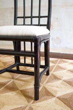 Set of Six Bamboo Chairs 1980s - 4364825