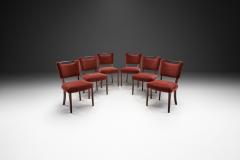 Set of Six Beech Dining Chairs by a European Cabinetmaker Europe ca 1950s - 4253511