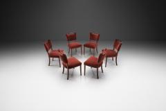 Set of Six Beech Dining Chairs by a European Cabinetmaker Europe ca 1950s - 4253513