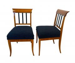 Set of Six Biedermeier Chairs Cherry Wood Ebony South Germany circa 1830 - 3401030