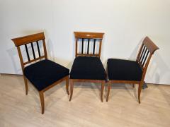 Set of Six Biedermeier Chairs Cherry Wood Ebony South Germany circa 1830 - 3401031