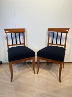 Set of Six Biedermeier Chairs Cherry Wood Ebony South Germany circa 1830 - 3401032