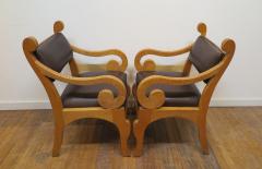 Set of Six Biedermeier Style Dinning Chairs - 4289140