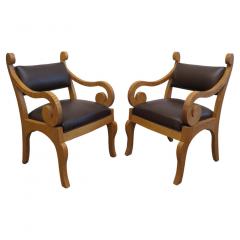 Set of Six Biedermeier Style Dinning Chairs - 4548473