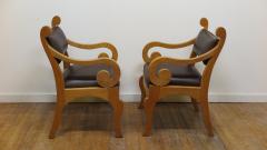 Set of Six Biedermeier Style Dinning Chairs - 4548477