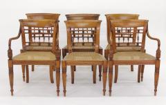 Set of Six British Colonial Dining Chairs 1830 - 801066