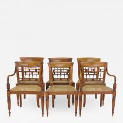 Set of Six British Colonial Dining Chairs 1830 - 802411