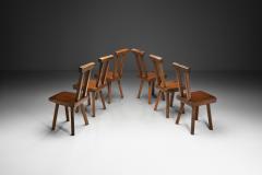 Set of Six Brutalist Chairs by Mobichalet Belgium ca 1960s - 4184628