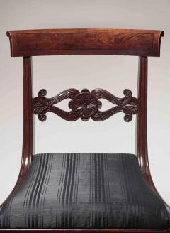 Set of Six Carved Mahogany Dining Chairs - 1227366