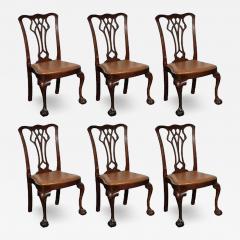 Set of Six Chippendale Style Side Chairs - 4538271