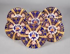 Set of Six Copeland Cobalt Blue Plates - 3076520