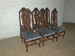 Set of Six Dutch Baroque style side Chairs - 655814