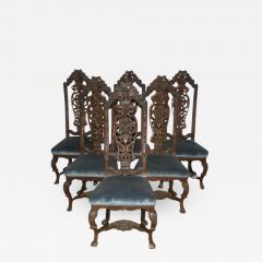 Set of Six Dutch Baroque style side Chairs - 656978