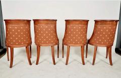 Set of Six Empire Style Gondola Dining Chairs - 4308535