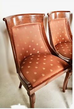 Set of Six Empire Style Gondola Dining Chairs - 4308540